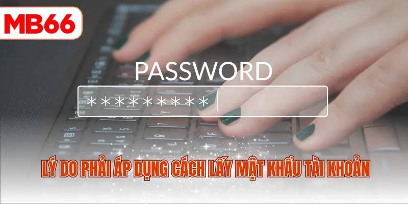 Lý do phải áp dụng cách lấy mật khẩu tài khoản