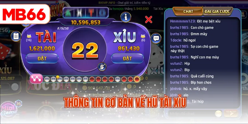 Thông tin cơ bản về hũ tài xỉu